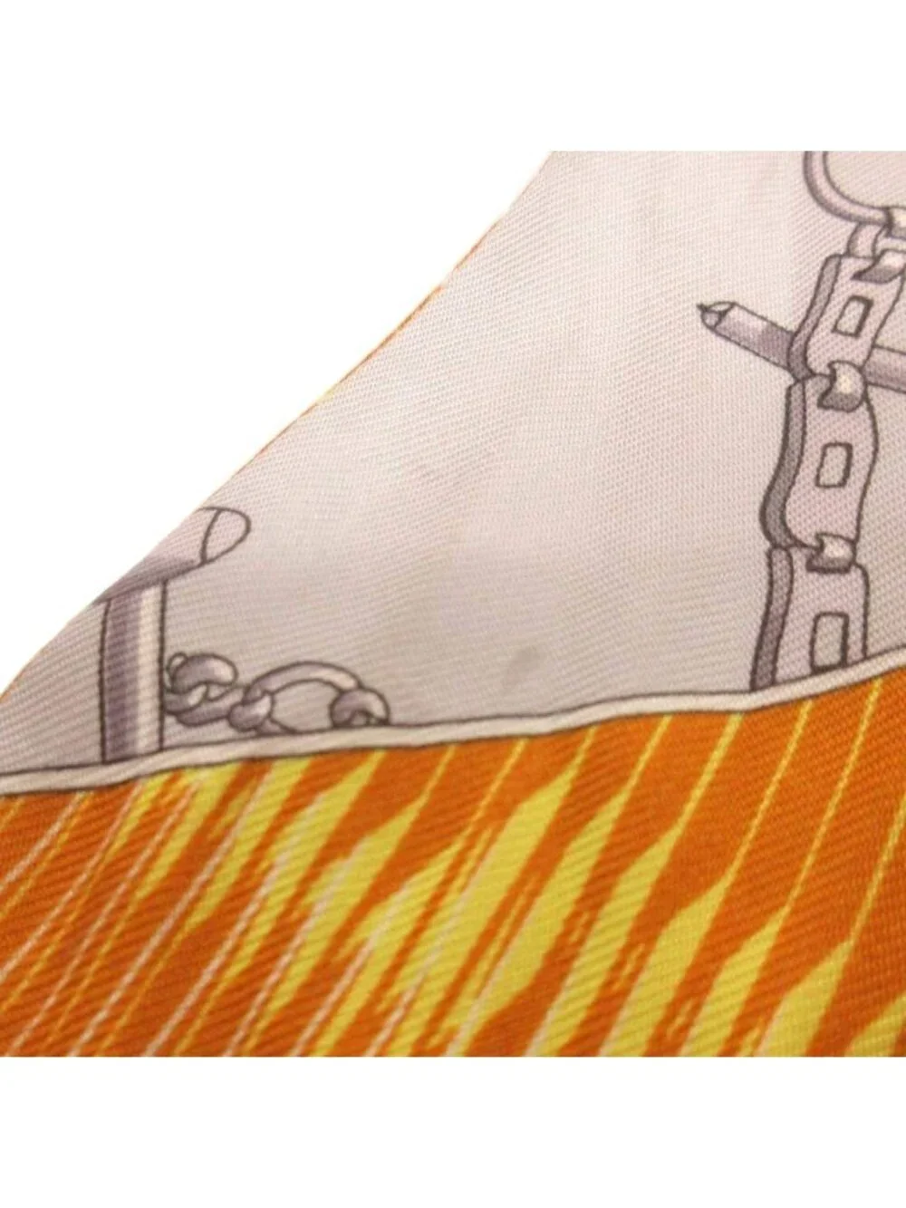 Hermes Mors Et Bouteilles Scarf Silk Yellow